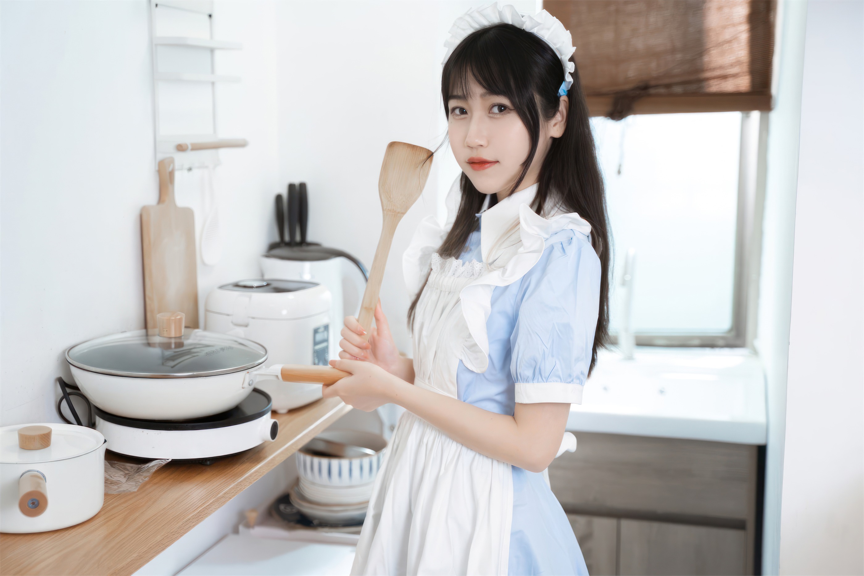 图片[1]-不呆猫 – NO.057 厨房小女仆[35P]-XikXak